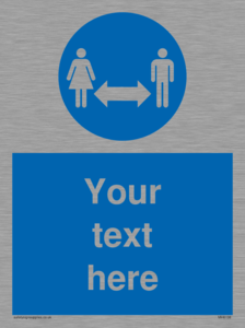 MH6138: Social Distance Custom sign