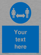 MH6138: Social Distance Custom sign