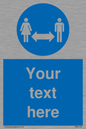 MH6138: Social Distance Custom sign