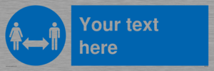 MH6138: Social Distance Custom sign