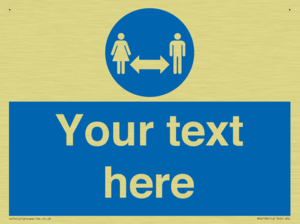 MH6138: Social Distance Custom sign