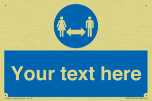 MH6138: Social Distance Custom sign
