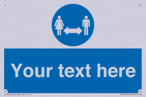 MH6138: Social Distance Custom sign
