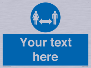 MH6138: Social Distance Custom sign