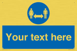 MH6138: Social Distance Custom sign