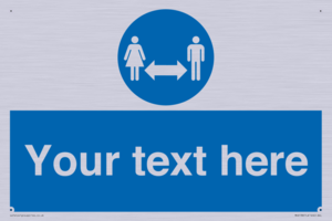 MH6138: Social Distance Custom sign