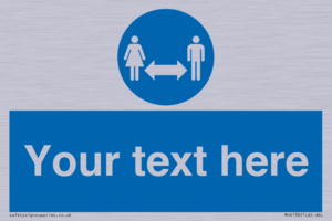 MH6138: Social Distance Custom sign