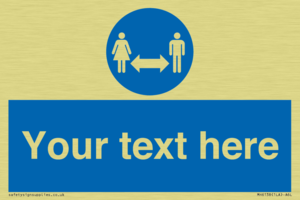 MH6138: Social Distance Custom sign