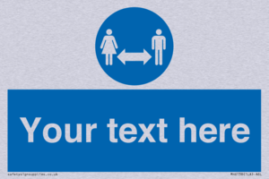 MH6138: Social Distance Custom sign