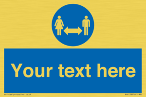 MH6138: Social Distance Custom sign