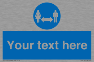 MH6138: Social Distance Custom sign