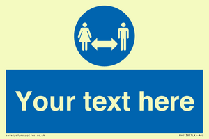 MH6138: Social Distance Custom sign