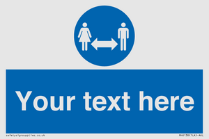 MH6138: Social Distance Custom sign