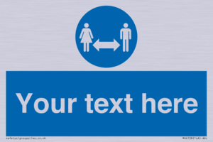 MH6138: Social Distance Custom sign