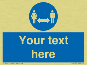 MH6138: Social Distance Custom sign