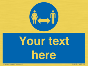 MH6138: Social Distance Custom sign
