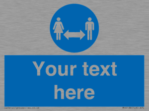 MH6138: Social Distance Custom sign