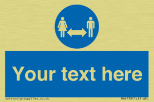 MH6138: Social Distance Custom sign