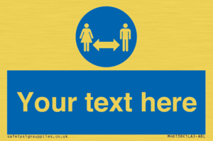 MH6138: Social Distance Custom sign