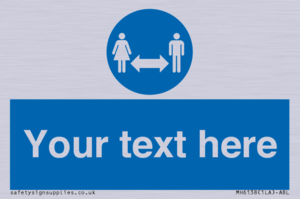 MH6138: Social Distance Custom sign