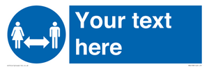 MH6138: Social Distance Custom sign