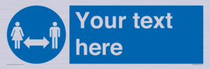 MH6138: Social Distance Custom sign
