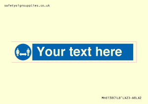 MH6138: Social Distance Custom sign
