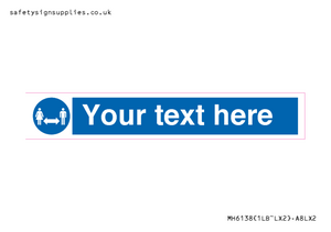 MH6138: Social Distance Custom sign