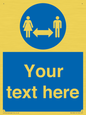 MH6138: Social Distance Custom sign