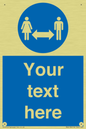 MH6138: Social Distance Custom sign