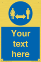 MH6138: Social Distance Custom sign