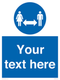 MH6138: Social Distance Custom sign