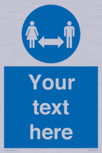 MH6138: Social Distance Custom sign