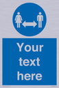MH6138: Social Distance Custom sign