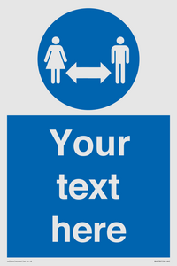 MH6138: Social Distance Custom sign