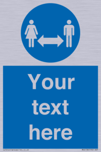 MH6138: Social Distance Custom sign