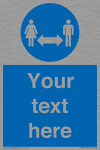 MH6138: Social Distance Custom sign