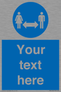 MH6138: Social Distance Custom sign