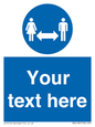 MH6138: Social Distance Custom sign