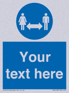 MH6138: Social Distance Custom sign