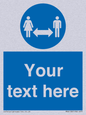 MH6138: Social Distance Custom sign