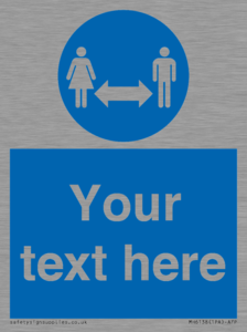MH6138: Social Distance Custom sign