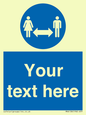 MH6138: Social Distance Custom sign