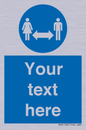 MH6138: Social Distance Custom sign