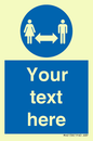 MH6138: Social Distance Custom sign
