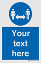 MH6138: Social Distance Custom sign