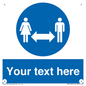 MH6138: Social Distance Custom sign