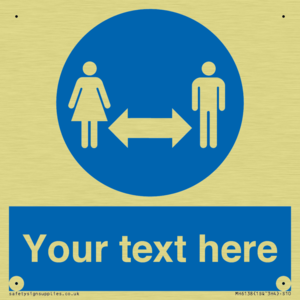 MH6138: Social Distance Custom sign