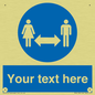 MH6138: Social Distance Custom sign