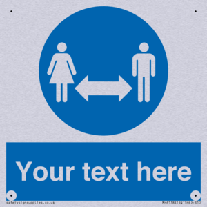 MH6138: Social Distance Custom sign